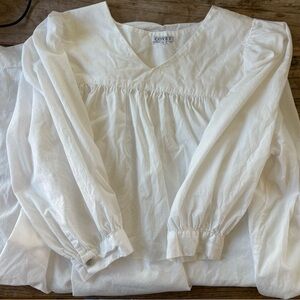 Covet by Kate Serena Small Short White Cotton Dress
